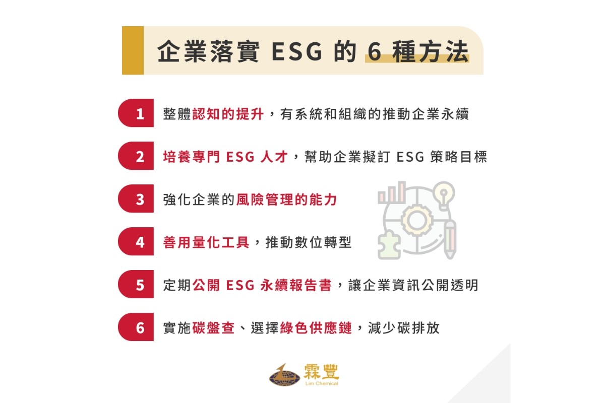 ESG企業是什麼?ESG分數、評分標準與6大落實方法一次看! methods-of-ESG
